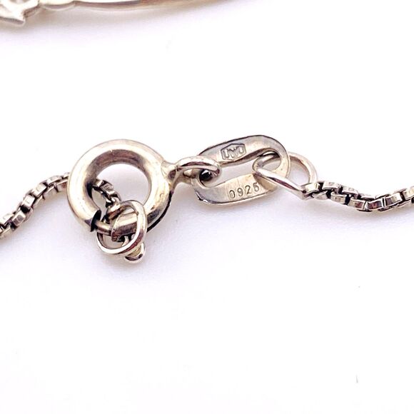 Swallow Birds In Flight Modernist Sterling Silver Necklace 17 In Studio Jewelry - Picture 5 of 6